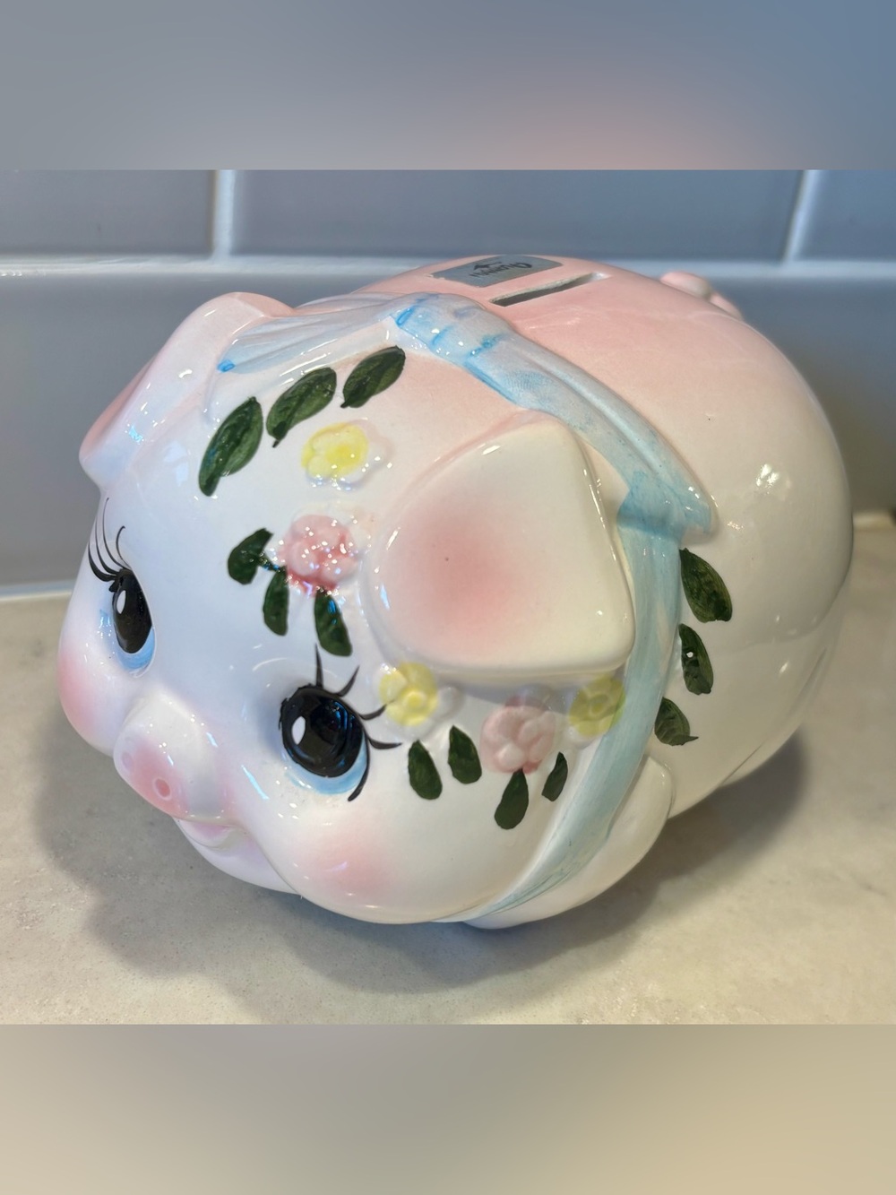 MCM kitschy Anthropormorphic Pig Piggybank